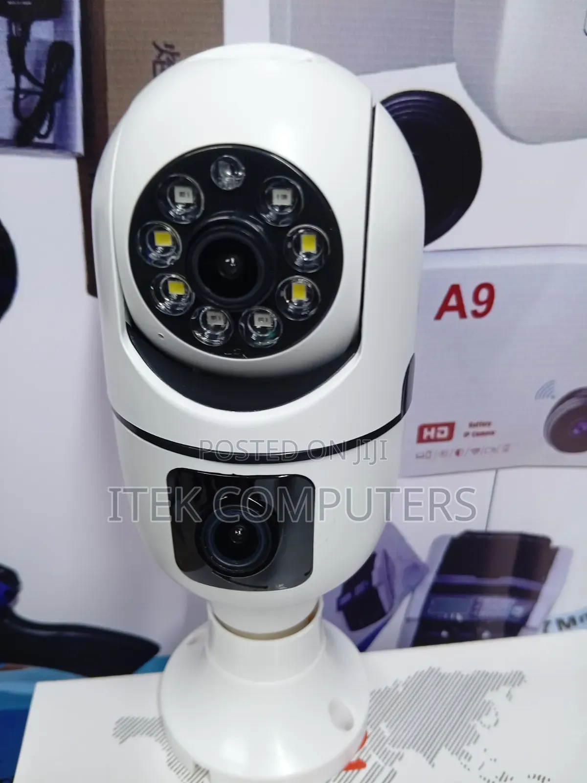 V380 Pro Dual Lens Bulb PTZ Camera for Room and Home Protection System