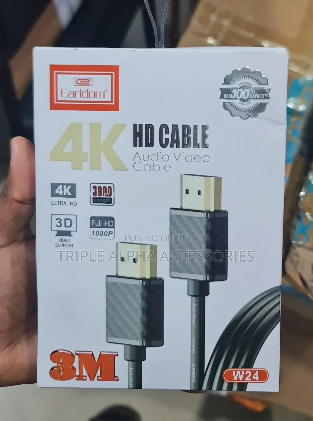 Earldom W24, 4k HDMI Cable, 3m