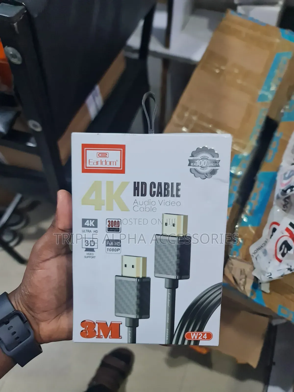 Earldom W24, 4k HDMI Cable, 3m