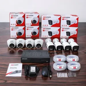 Full HD 8 Smart Hybrid Colored Night Vision CCTV Cameras Kit