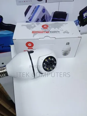 Single Lens V380 WiFi Bulb Camera for Remote Area Viewing