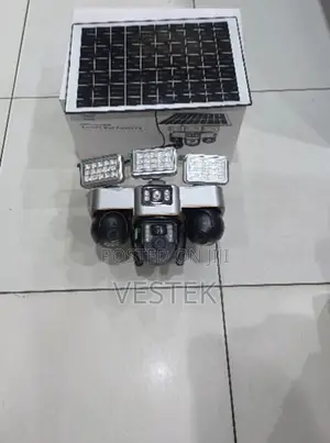 V380 Pro VTS30 4G Solar Powered Security Camera With LED Floodlights