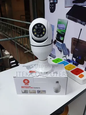 Indoor Outdoor V380 Bulb CCTV Camera With Easy Placement Design