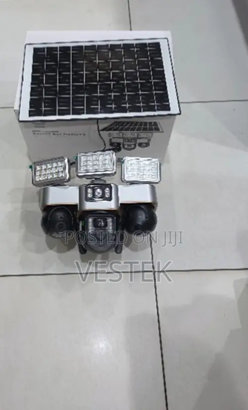 VTS30 4G Solar Security Camera 3 Lenses Dual PTZ Solar Panel /V380 Pro