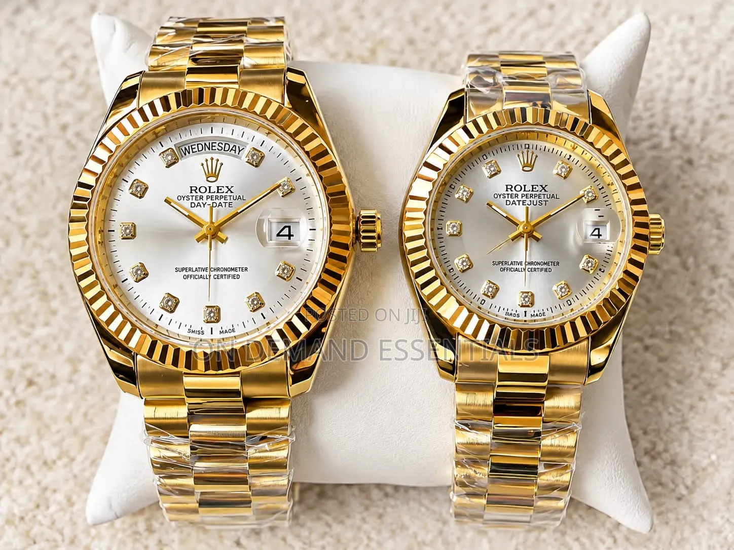Date Display Couple Rolex Watch