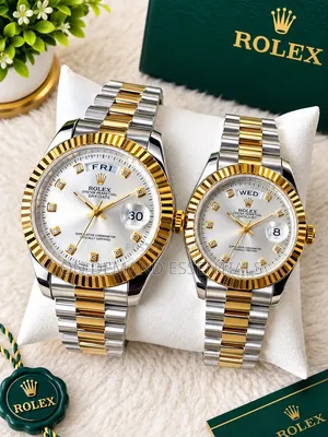 Date Display Couple Rolex Watch