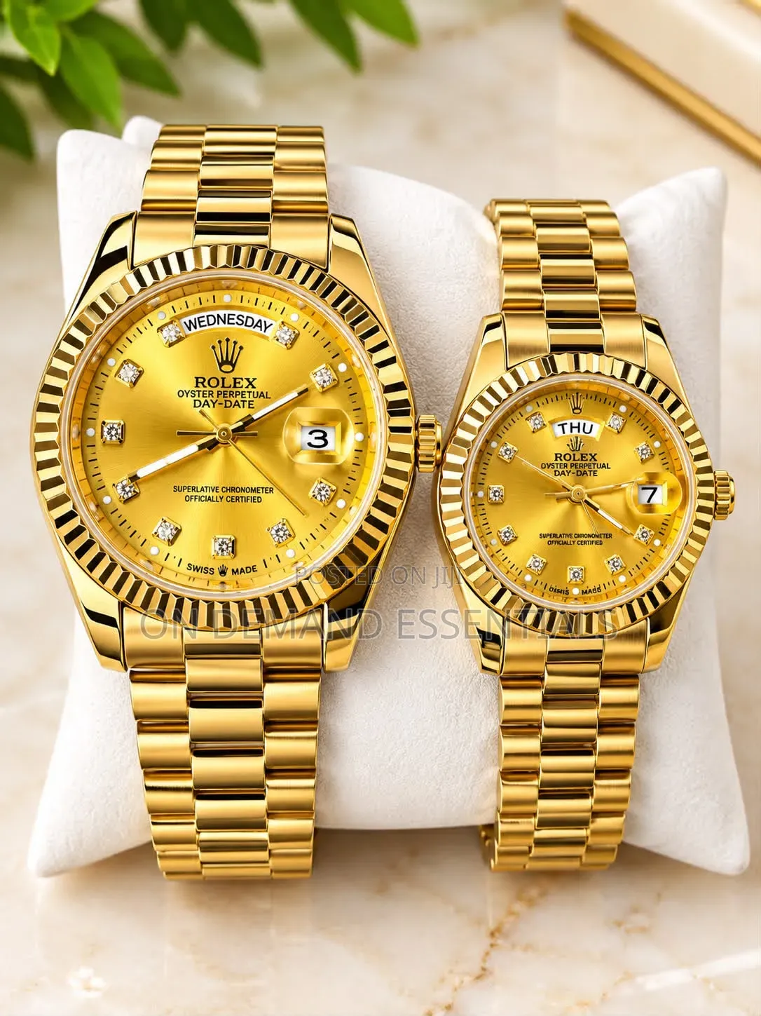 Date Display Couple Rolex Watch