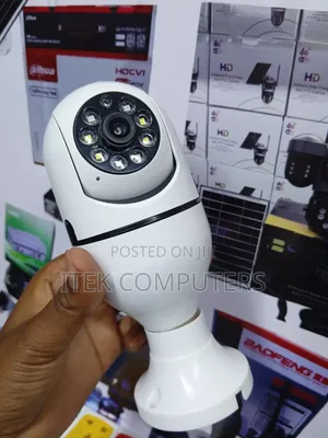 Reliable V380 Single Lens Bulb Camera for Complete Area Awareness