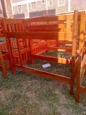 3.5*6 /Hardwood Framed Bed. Modern Double Decker Twinbed Framed