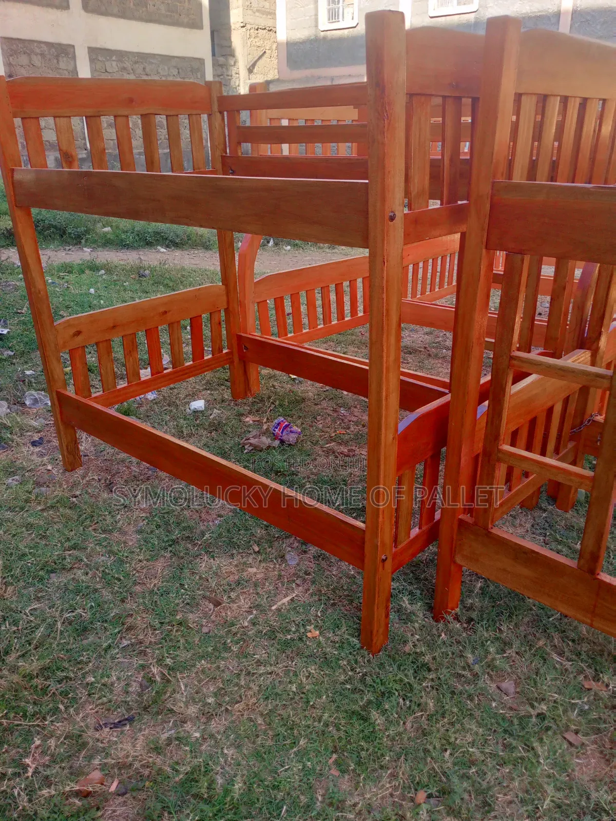 3.5*6 /Hardwood Framed Bed. Modern Double Decker Twinbed Framed