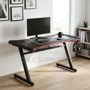 Generic Black Study/Gaming Desk