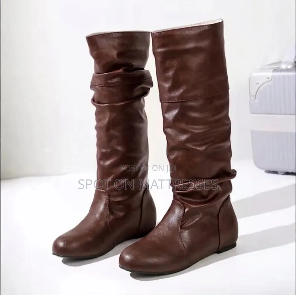 Leather Thigh High Boots for Ladies. Sizes 37 - 43.