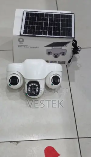 V380 Pro Wireless WiFi Solar Camera 3 Lens Triple Screen PTZ Outdoor
