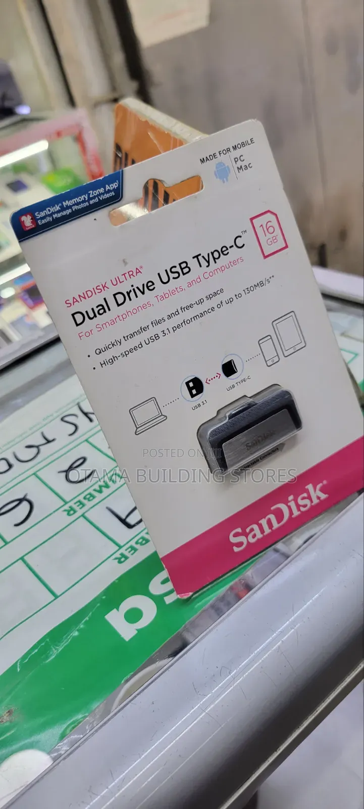 Sandisk 16gb Type C Dual USB Flash Drive