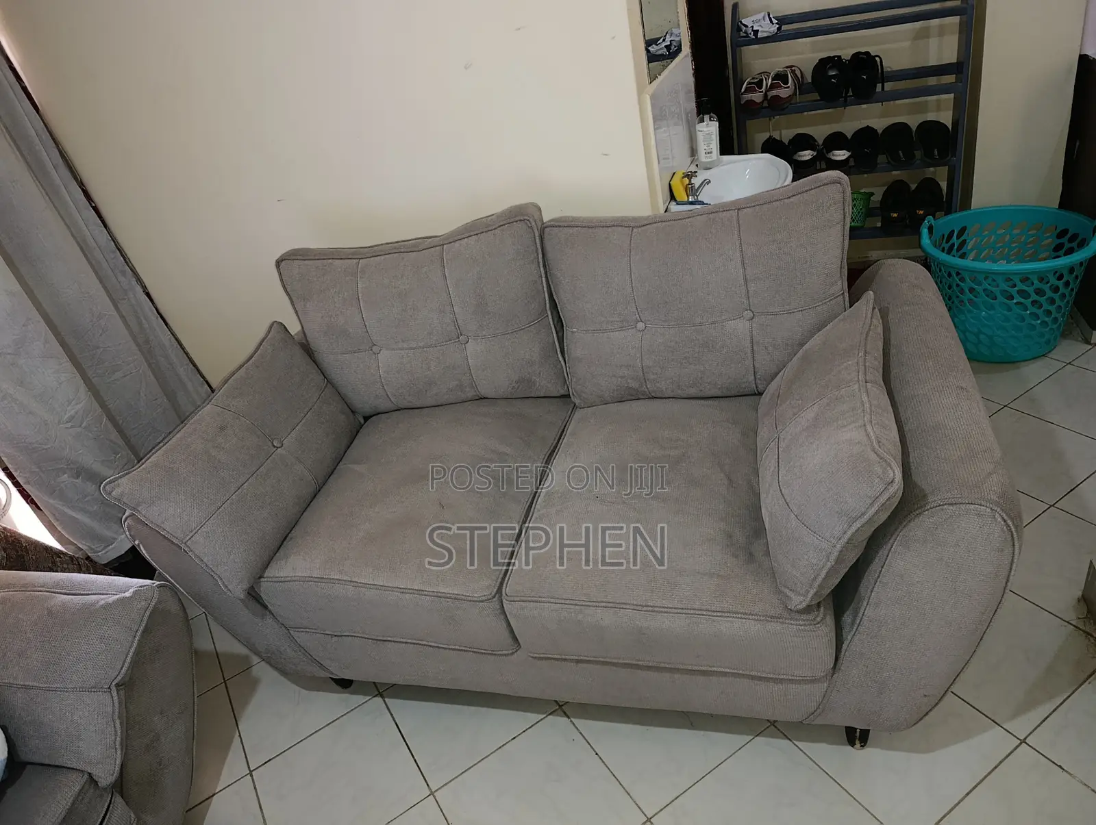 Light Grey Couch 5 Seater