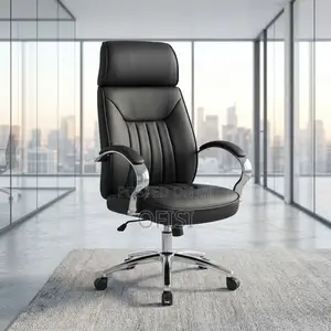 Office Chair; Black Director's Office Chair