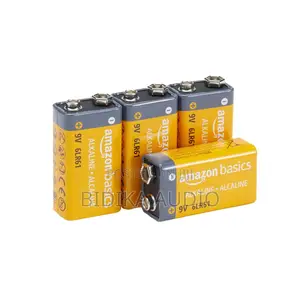 Amazon Basics 4-Pack 9V Long-Lasting Alkaline Batteries