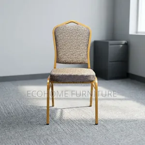 Event Chair – Gold Frame With Patterned Upholstery