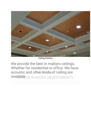 Gypsum,floors,paint, Roofing,all Interiors Works