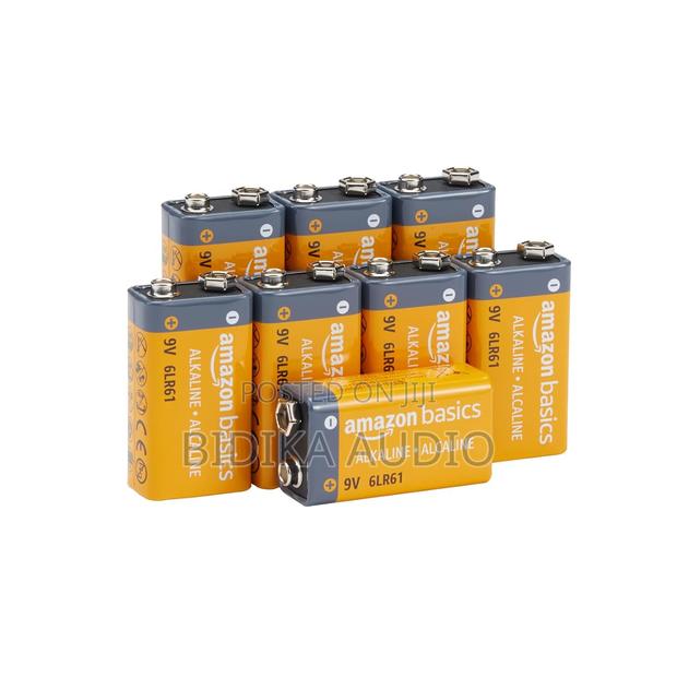 Amazon Basics 8-Pack 9V Long-Lasting Alkaline Batteries - main view