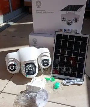 Wireless 3-Lens Solar PTZ Security Camera With WiFi