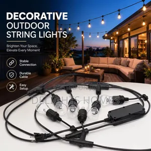 10meter 10bulbs Sockets Outdoor String Lights-Dav