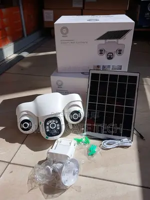 3-Lens Outdoor WiFi Solar Security Camera With PTZ