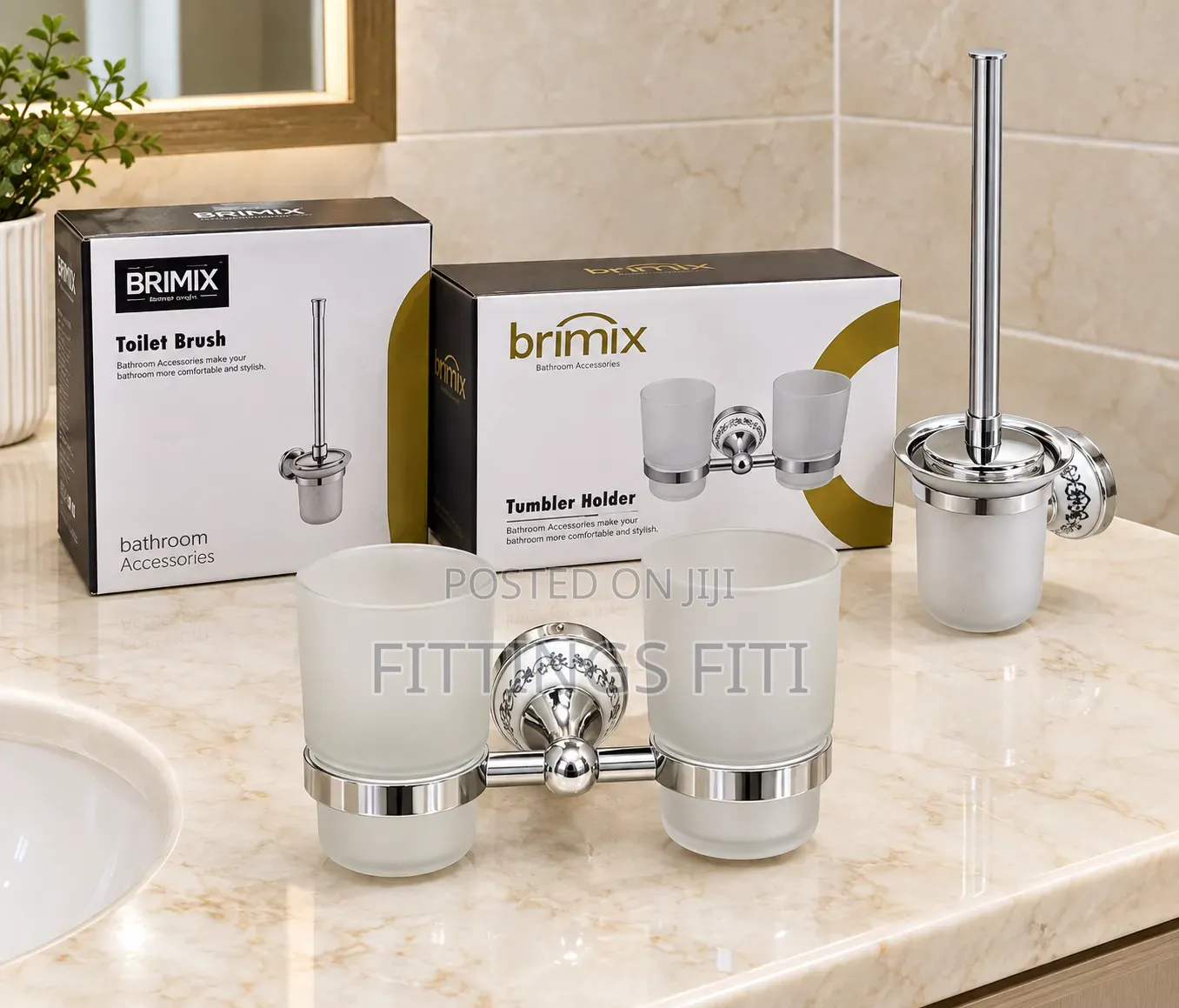 Brimix Double Tumbler Holder