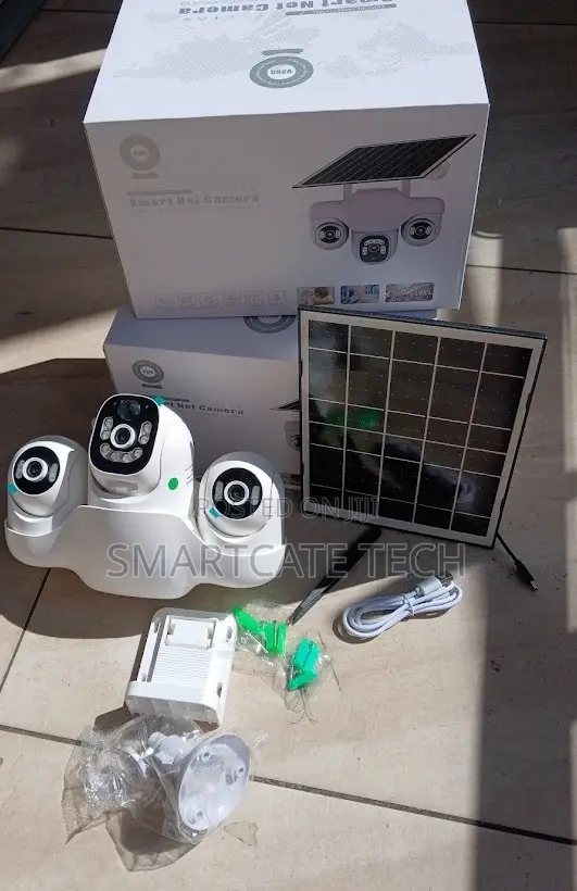 V380 Pro Triple Screen HD Solar Surveillance Camera