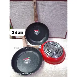 Wove Stone Non-Stick Fry Pan 24cm Red – Durable Non-Stick Coating