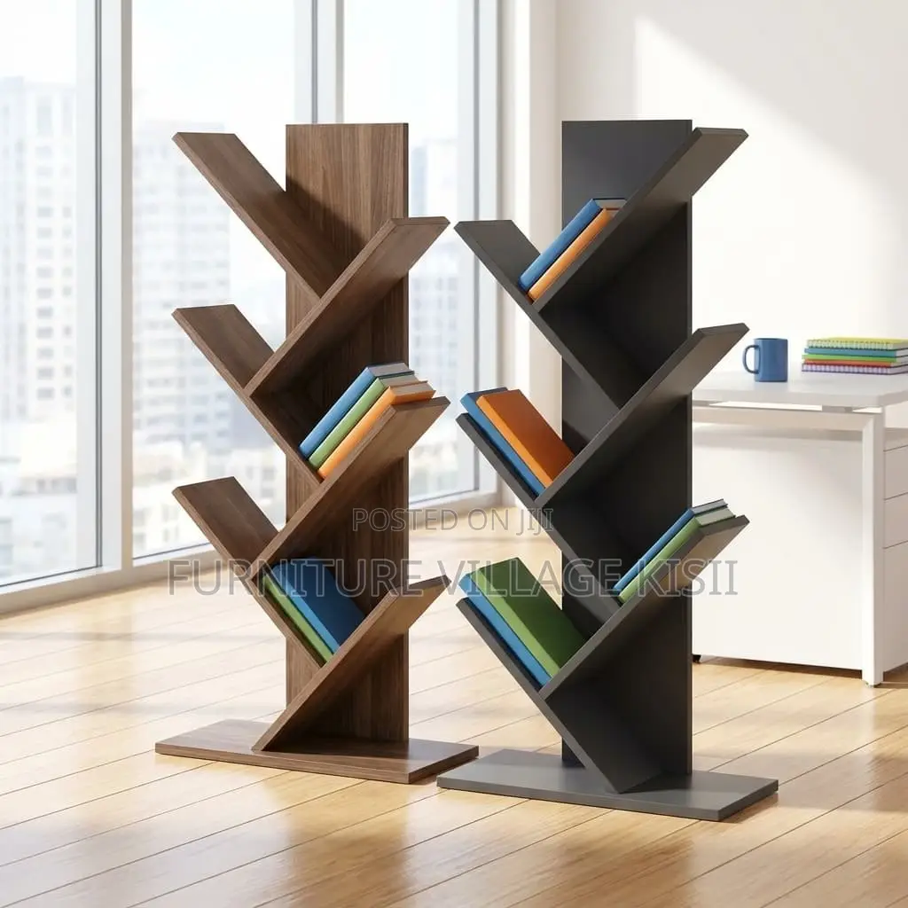 7-Tier Modern Tree Bookshelf