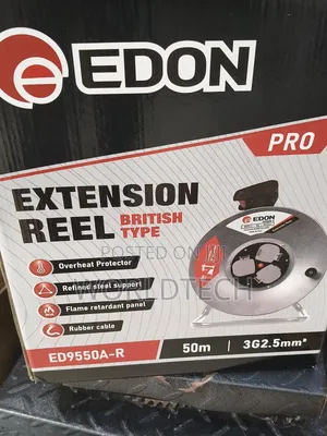 Edon 50m Electric Extension Cord/50m 2.5mm Extension Reel