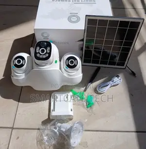3-Lens V380 Pro Wireless Solar CCTV Surveillance Camera