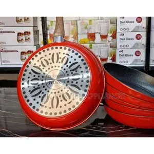 Wove Stone Non-Stick Fry Pan Red 28cm With Durable Coating