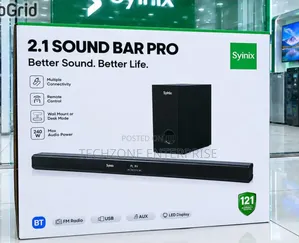 Syinix Soundbar
Model SYN-Q120 With 240 Watts 