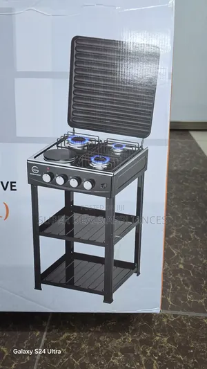 3 + 1 Eurochef Standing Cookers With Shelfs