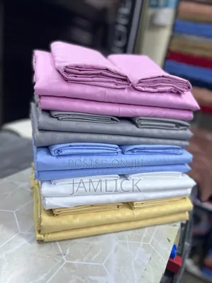 Cotton Plain Bedsheets 6×7 – 2 Bedsheets & 2 Pillowcases - BR