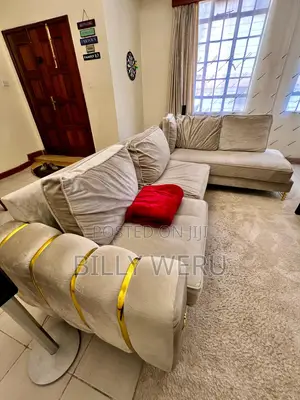 Beige 6 Seater Couch