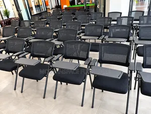 Black Mesh Training Chairs With Writing Tablet
Ji