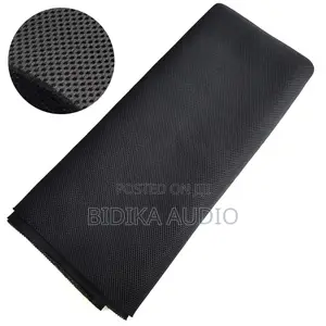 Speaker Grille Cloth Stereo Mesh Fabric, Black, 55x40 in (140x100 Cm)