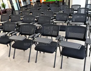 Black Mesh Training Chairs With Writing Tablet
Ji