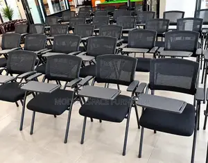 Black Mesh Training Chairs With Writing Tablet
Ji