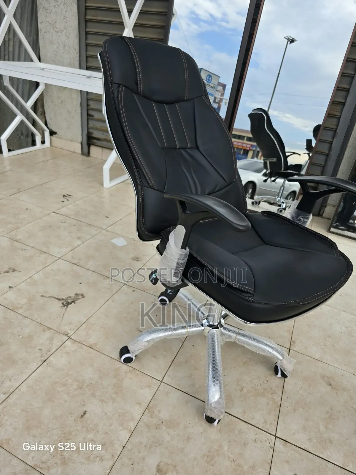 Executive Officer Chair With Leather Back Support Chair