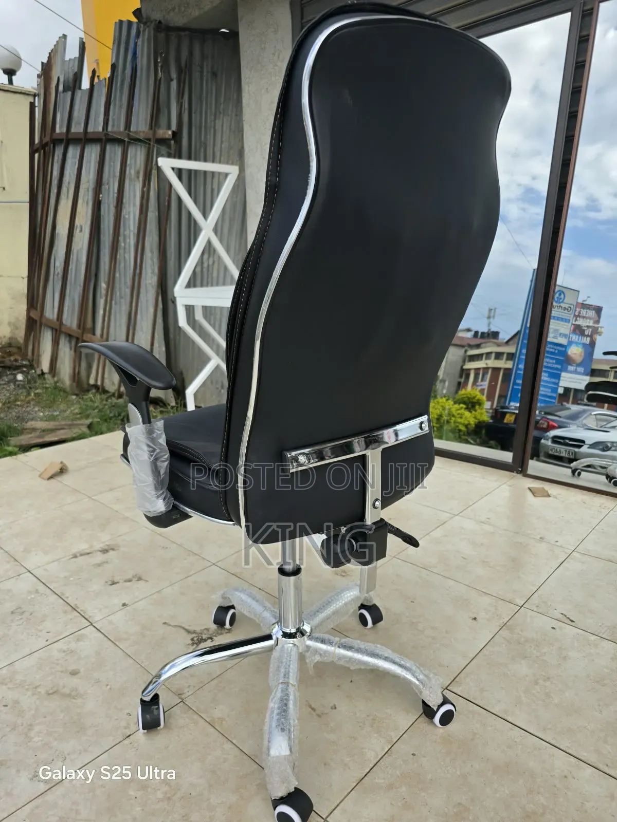 Executive Officer Chair With Leather Back Support Chair
