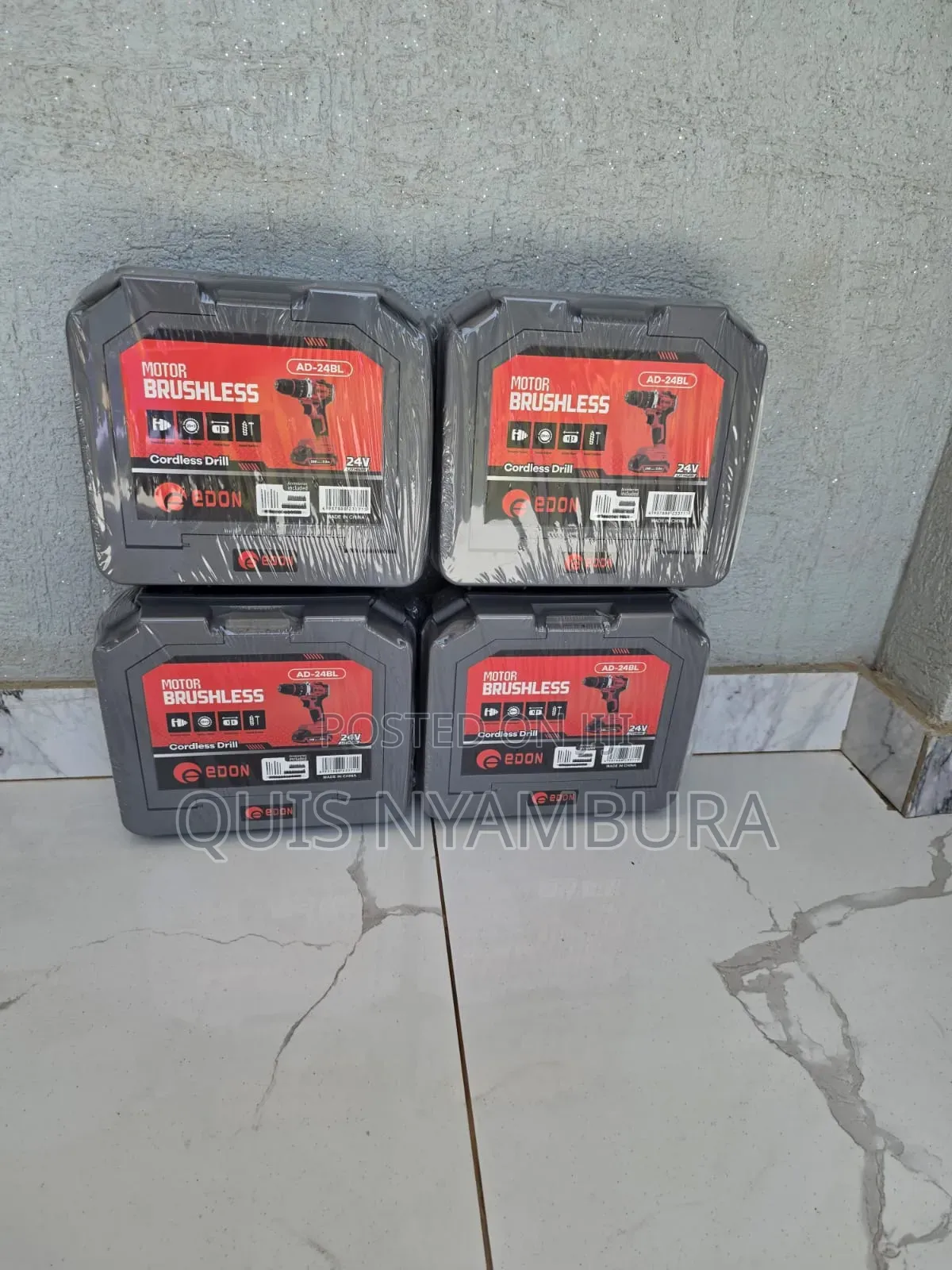Edon Cordless Brushless Drill 24v Electric Cordless Drill
