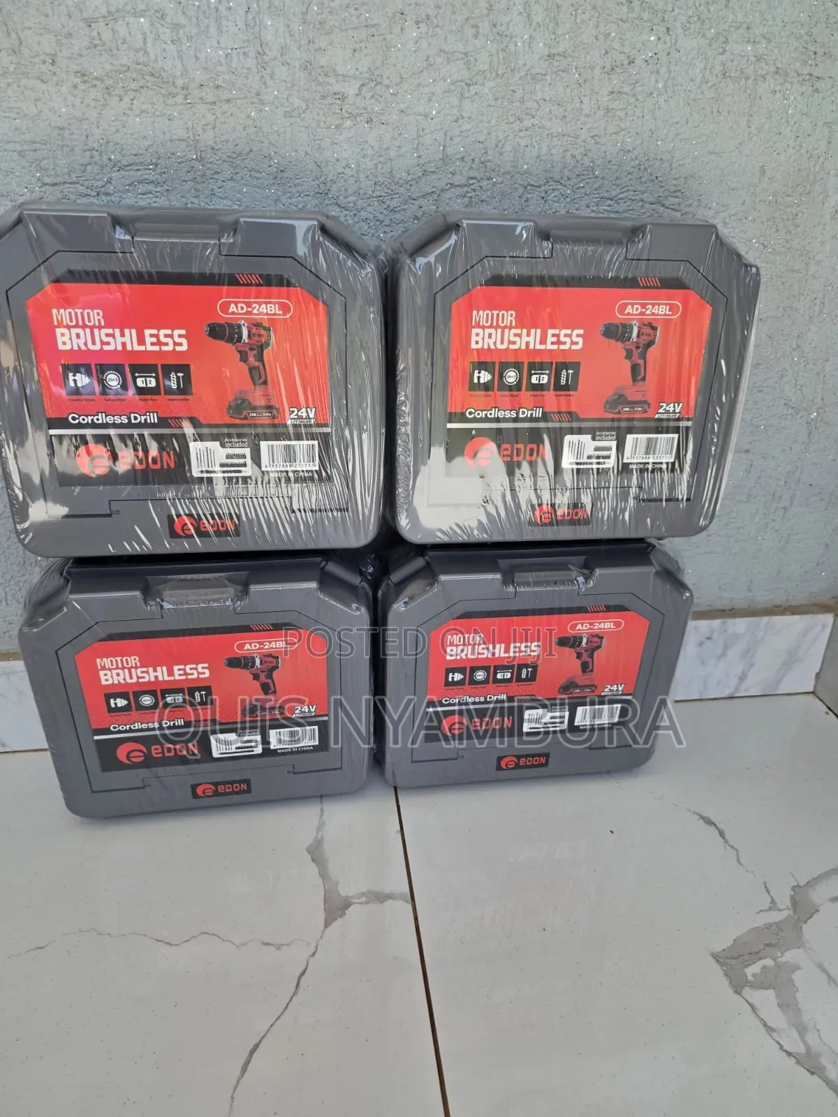 Edon Cordless Brushless Drill 24v Electric Cordless Drill