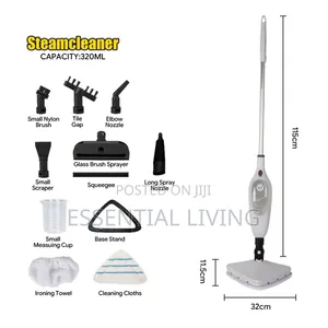 12-in-1 Electric Steam Mop Cleaner & Floor Sanitizer