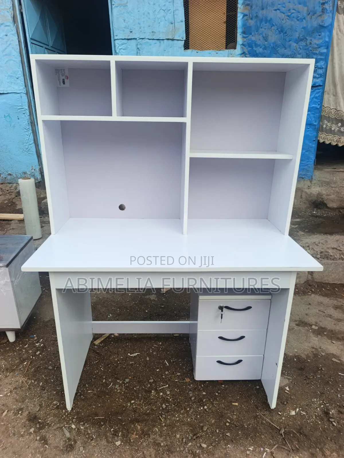 Study Desk With Storage Shelves