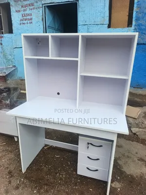 Study Desk With Storage Shelves