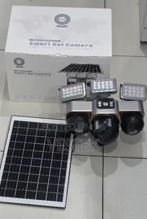 V380 VTS30 Wireless Wi-Fi Triple Lens Solar Camera Street Floodlights
